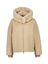 Beige jas met faux fur kraag Blondo NO8
