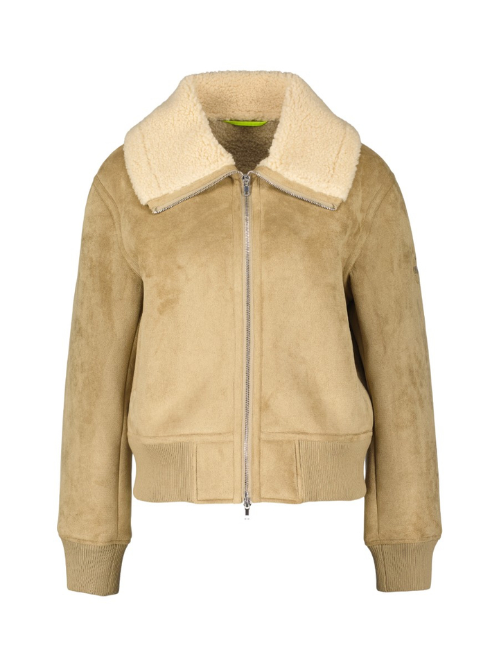 Beige korte jas met teddy Cleveland Como N01