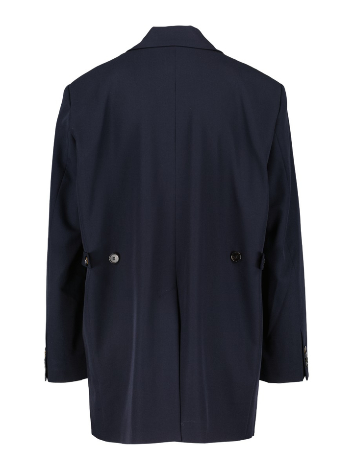 Donkerblauwe blazer met zijknopen Rue de Tokyo 