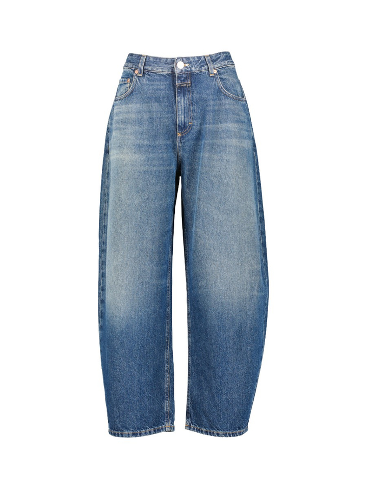 Donkerblauwe tapered fit jeans Closed 