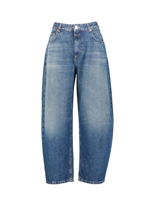 Donkerblauwe tapered fit jeans Closed