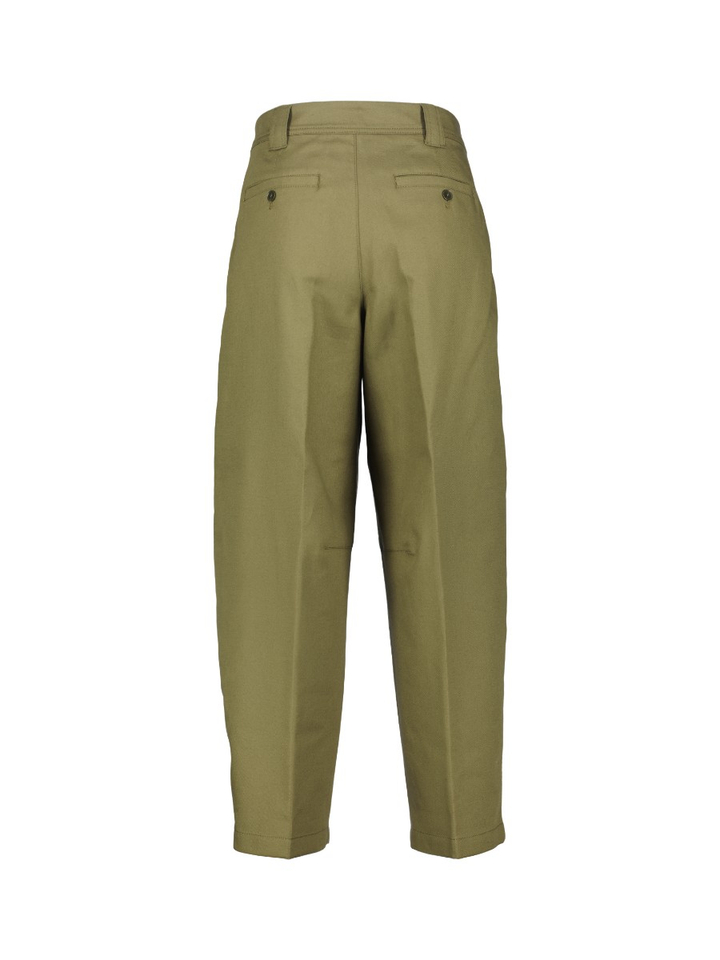 Kaki groene barrel fit broek Closed 