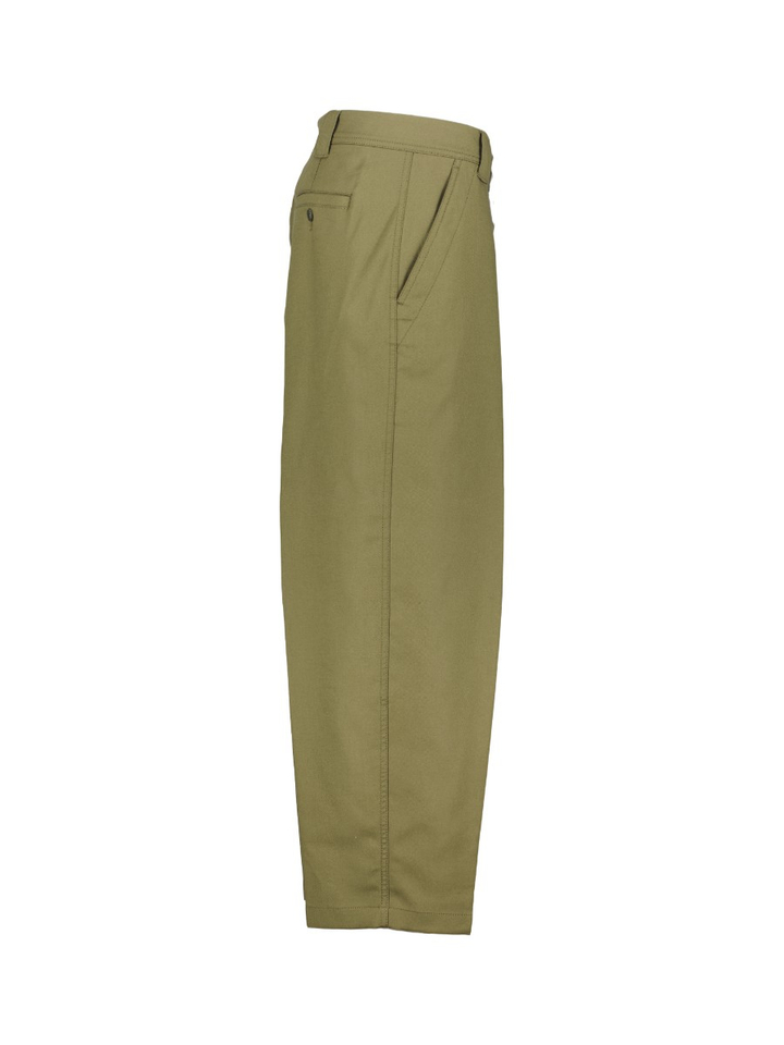 Kaki groene barrel fit broek Closed 