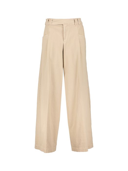 Beige wide leg broek Closed