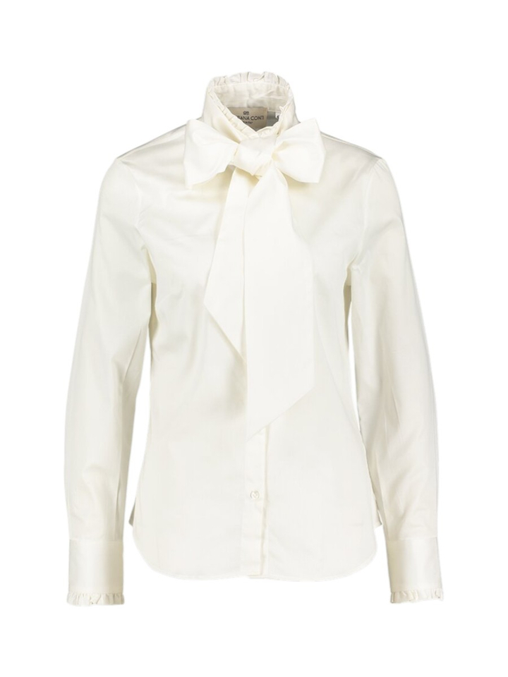Creme kleurige bloes met strik Allison Cristiana Conti