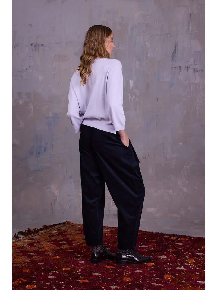 Lila pull met driekwart mouwen Oirlo Nathalie Vleeschouwer