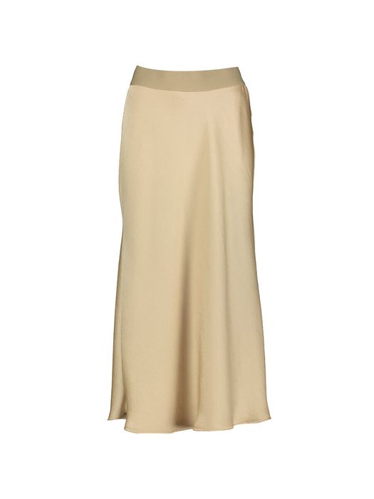 Ivoorkleurige rok in satijnlook Marie Mero