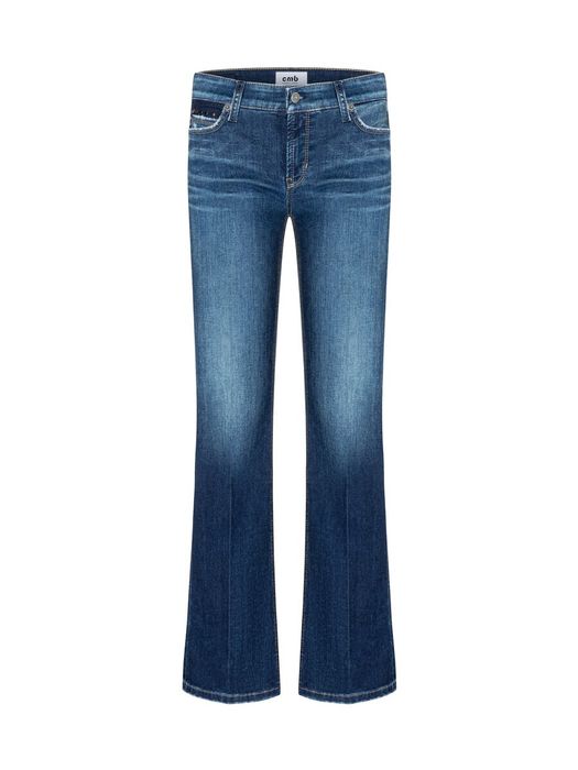 Blauwe flared fit jeans Paris Cambio