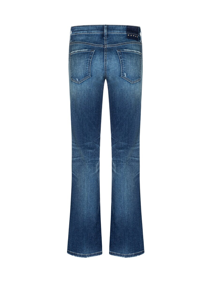 Blauwe flared fit jeans Paris Cambio 