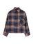 Donkerblauwe geruite blouse Nikki Rae 