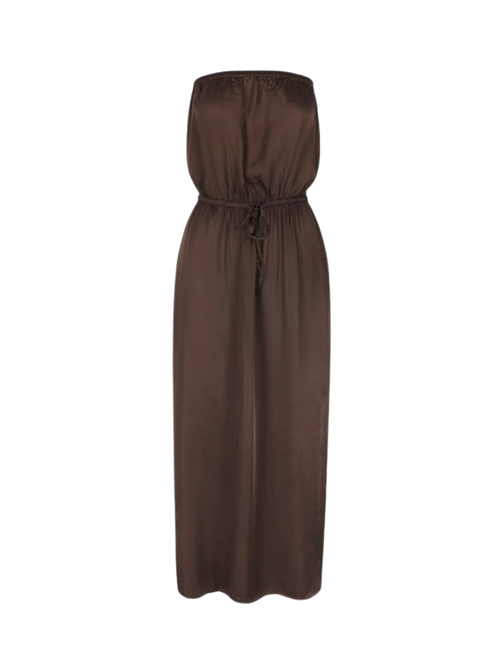 Bruine bandeaux jurk Lucky Dress Rae