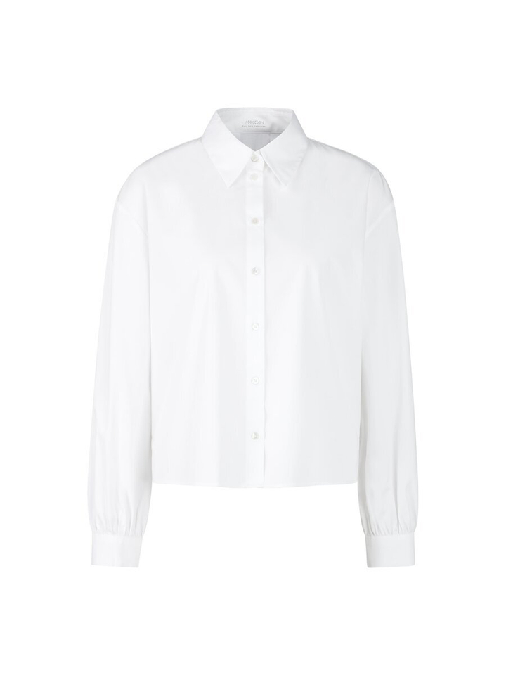 Witte katoenen blouse met knopen Marc Cain collections