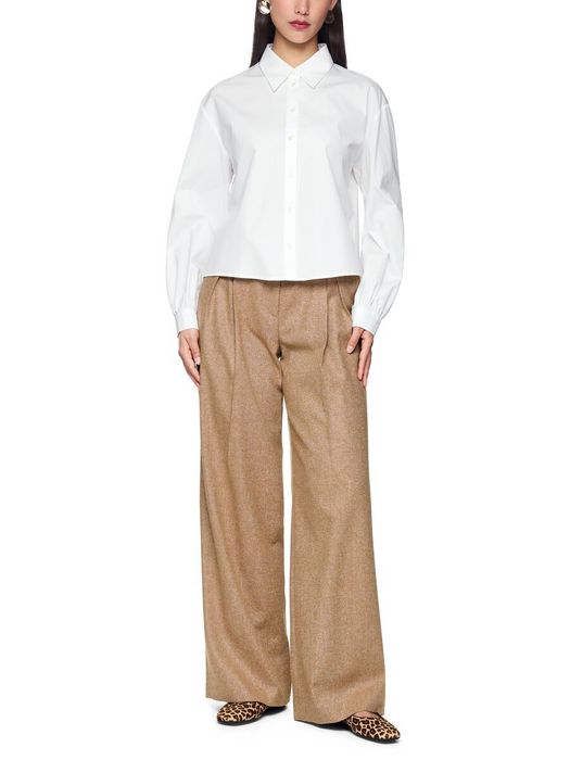 Witte katoenen blouse met knopen Marc Cain collections