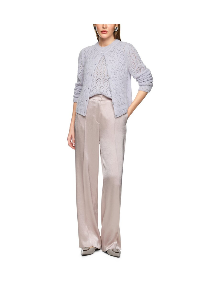 Taupe wijde broek met glans Marccain Collection