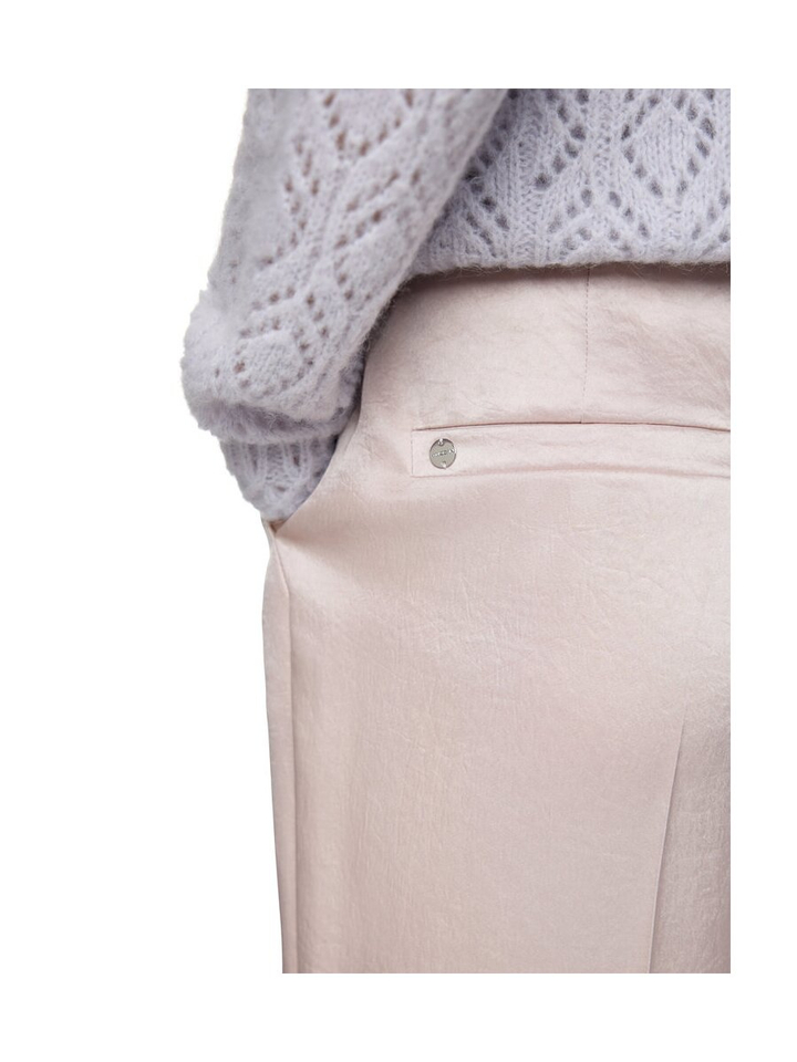 Taupe wijde broek met glans Marccain Collection