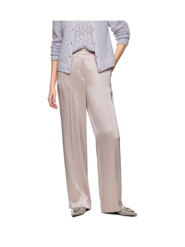 Taupe wijde broek met glans Marccain Collection