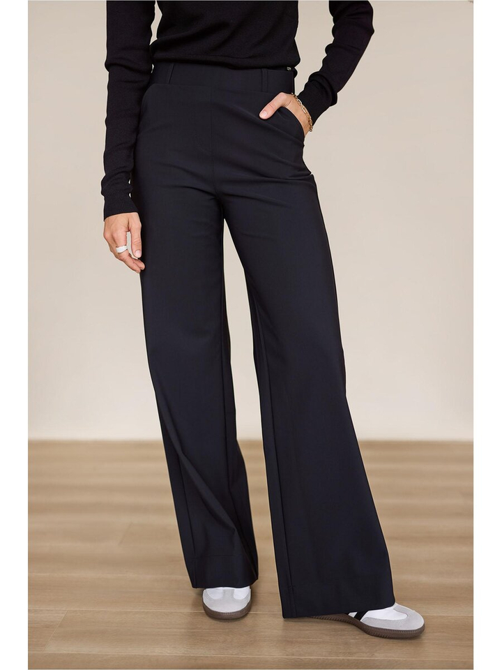 Zwarte wijde broek Lexie Studio Anneloes 