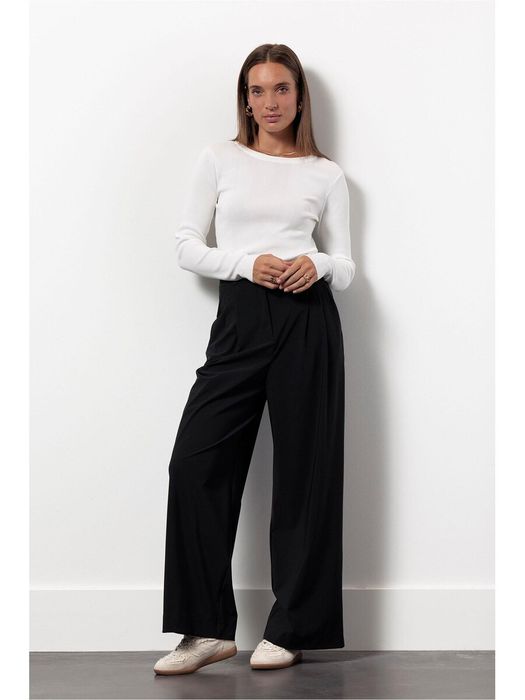 Zwarte geklede broek Scout Studio Anneloes