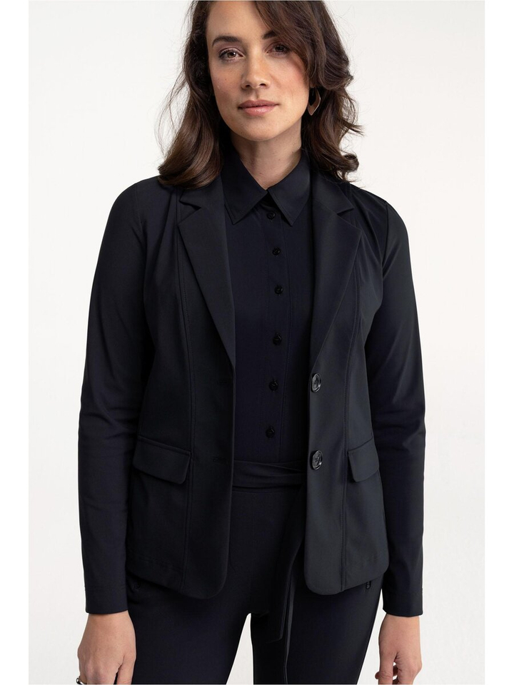 Zwarte blazer Clean Studio Anneloes