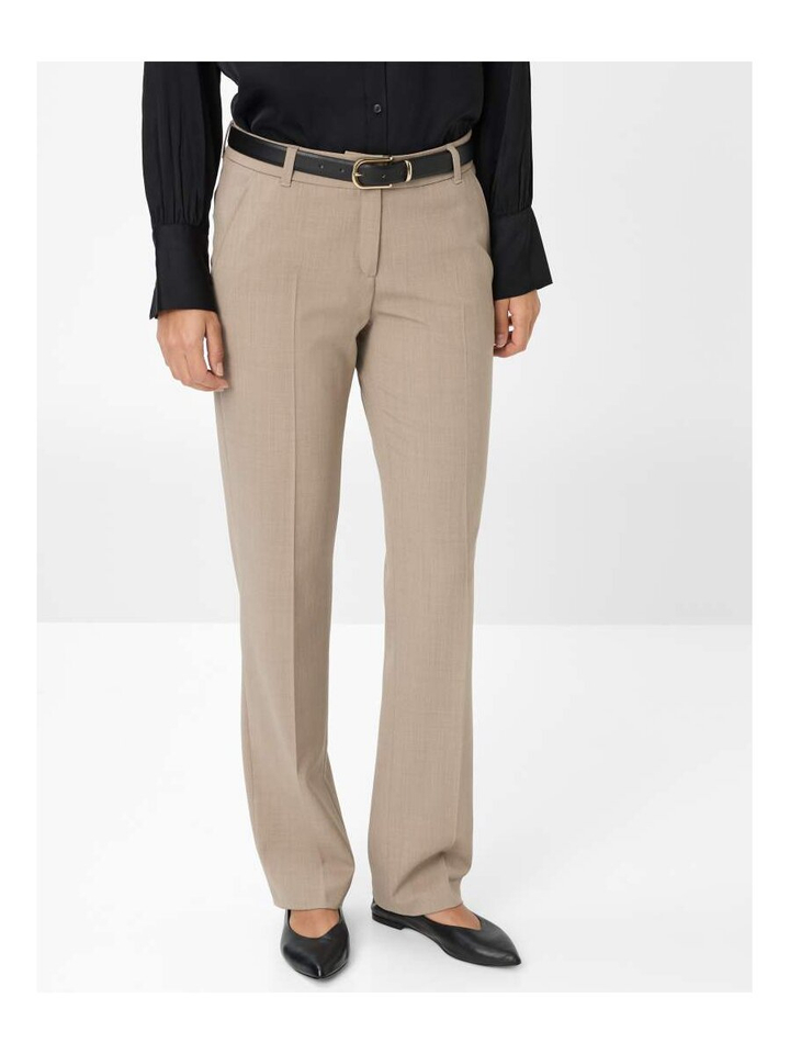 Taupekleurige lange broek Style.Maron Brax