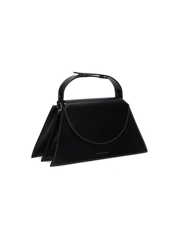 Zwarte lederen handtas Helena Zarina Rouge