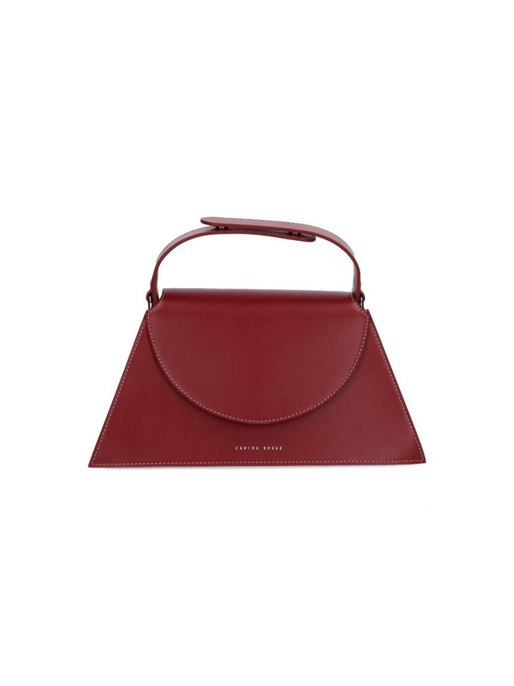 Bordeaux lederen handtas Helena Zarina Rouge