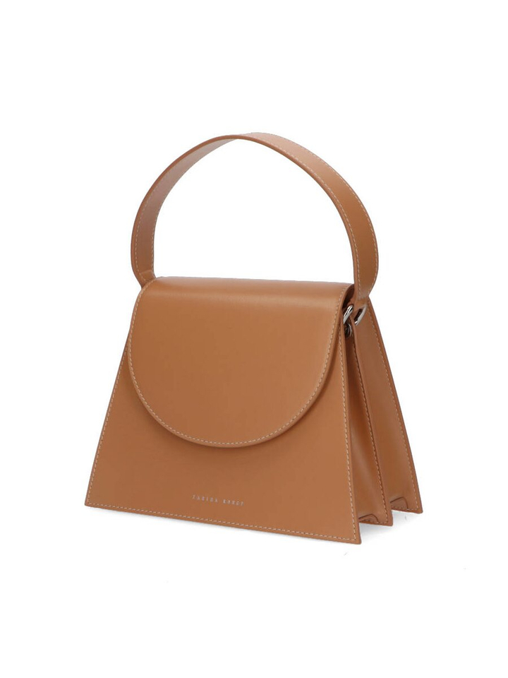 Cookie brown lederen handtas Suri Zarina Rouge