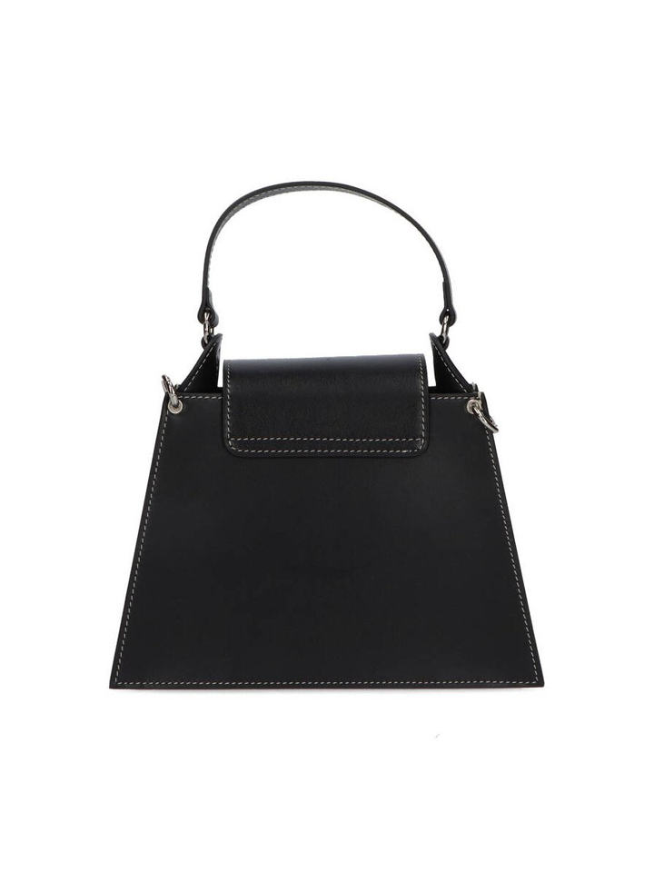 Zwarta lederen handtas Anna Zarina Rouge