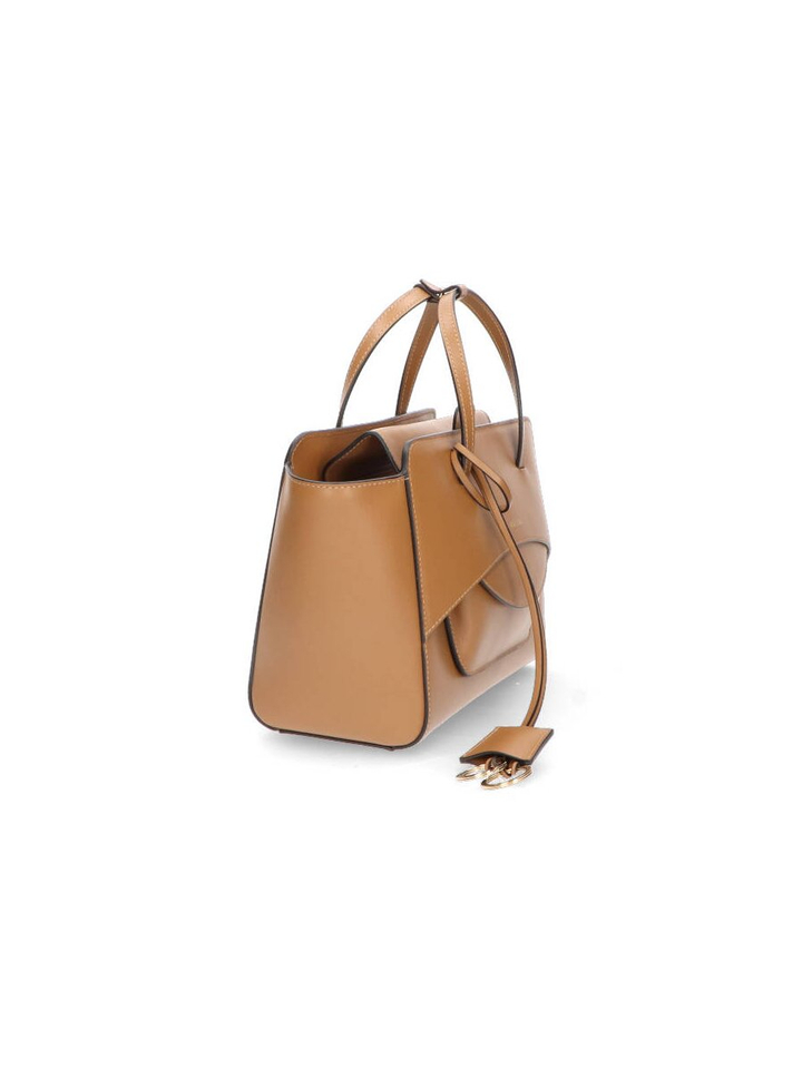 Caramel handtas Flap M Hidesins