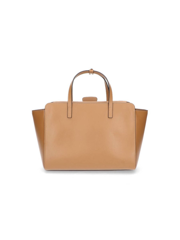 Caramel handtas Flap M Hidesins