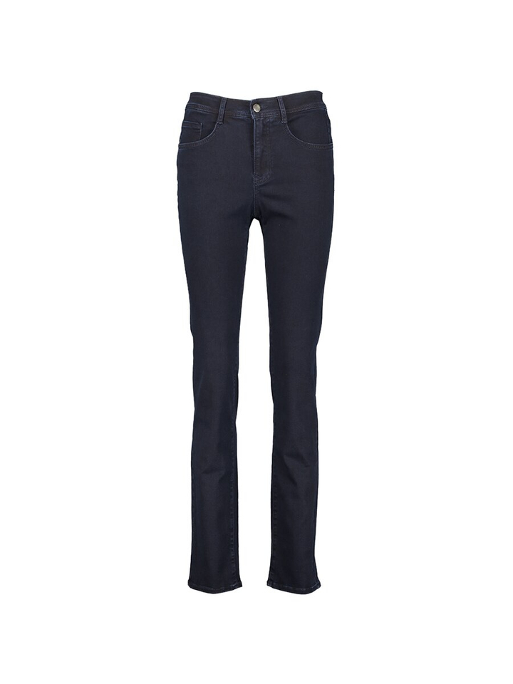 Donkerblauwe broek straight fit Brax