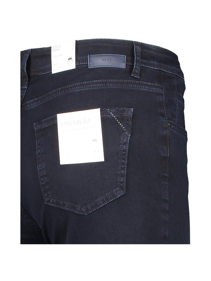 Donkerblauwe broek straight fit Brax