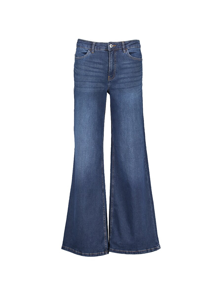 Donkerblauwe wide fit jeans Twiggy Wide Ichi