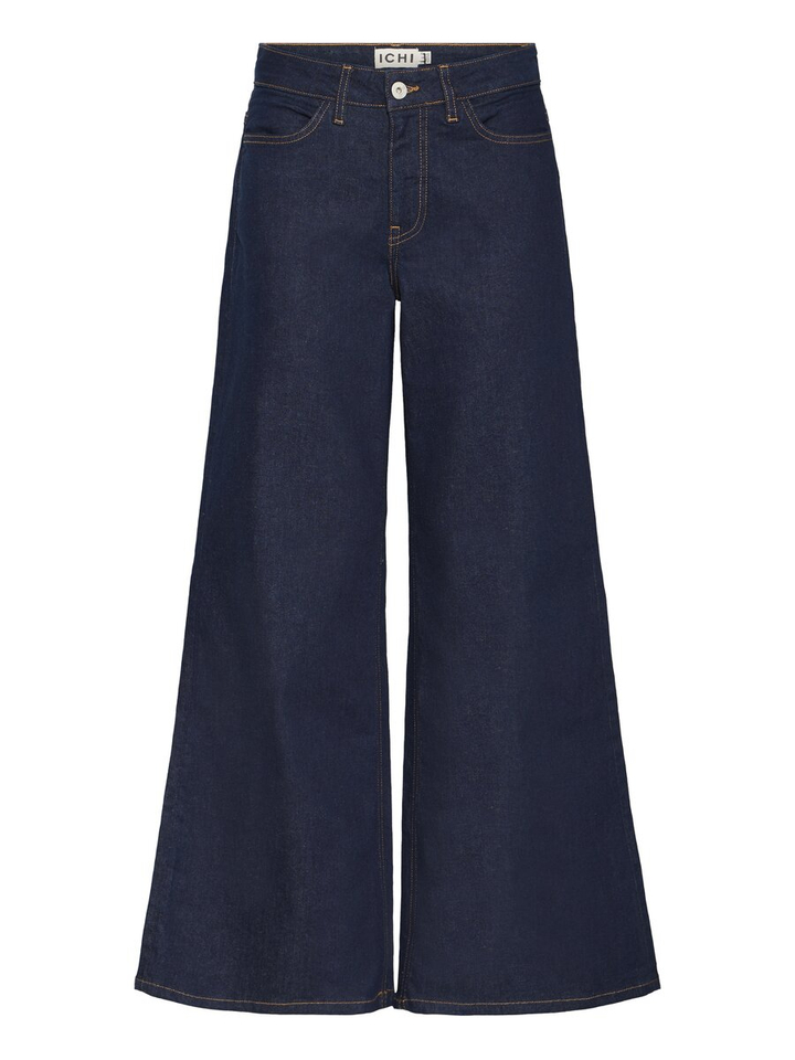 Donkerblauwe wide fit jeans Twiggy Wide Ichi