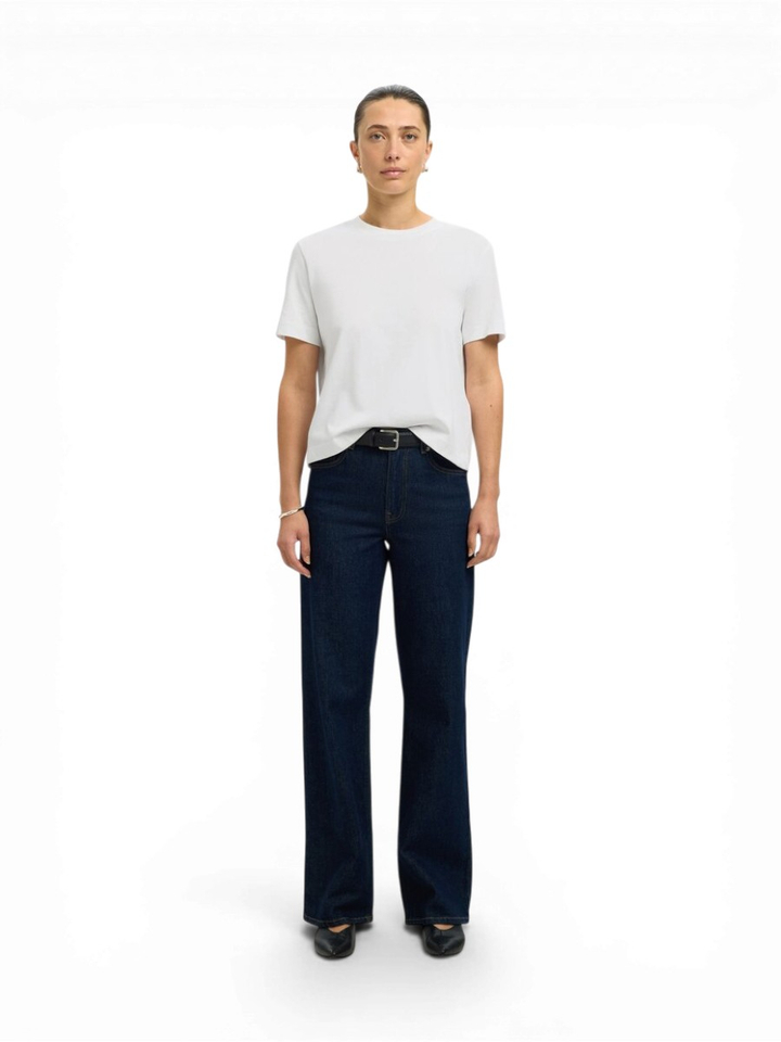 Bright White t-shirt Selected 