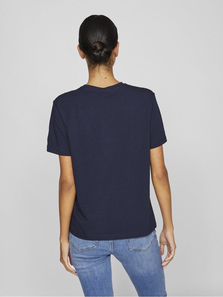 Donkerblauwe t-shirt Vinora Vila
