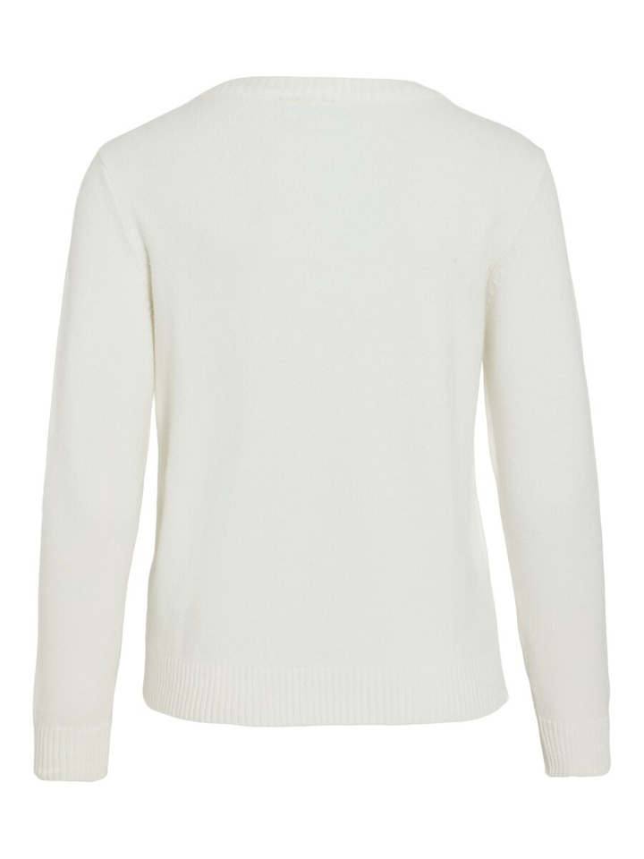Witte trui met ronde hals Viril Vila