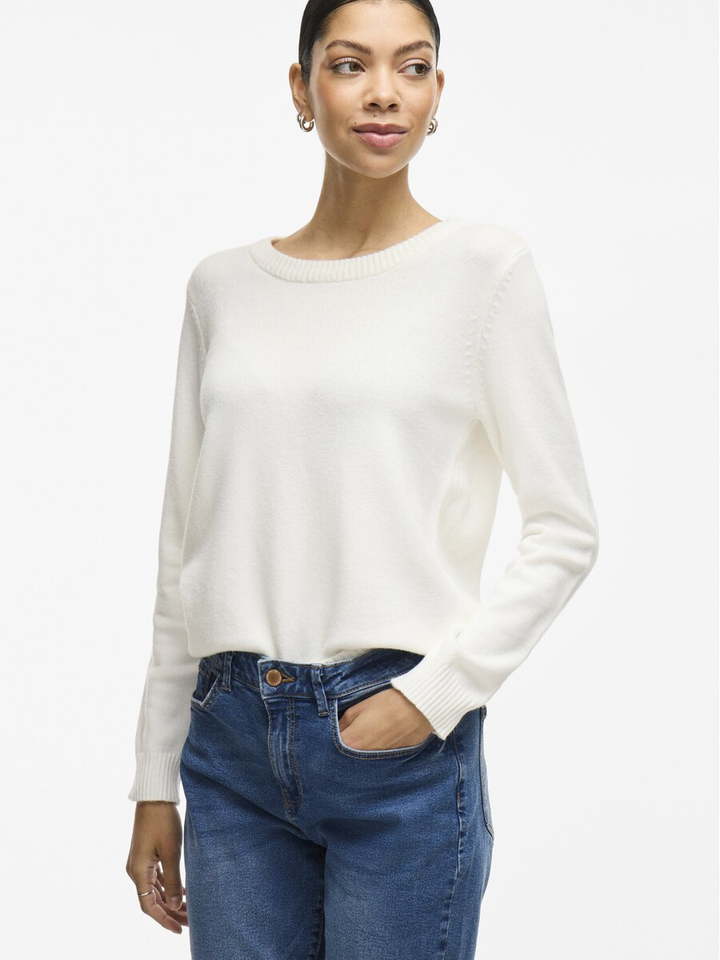 Witte trui met ronde hals Viril Vila