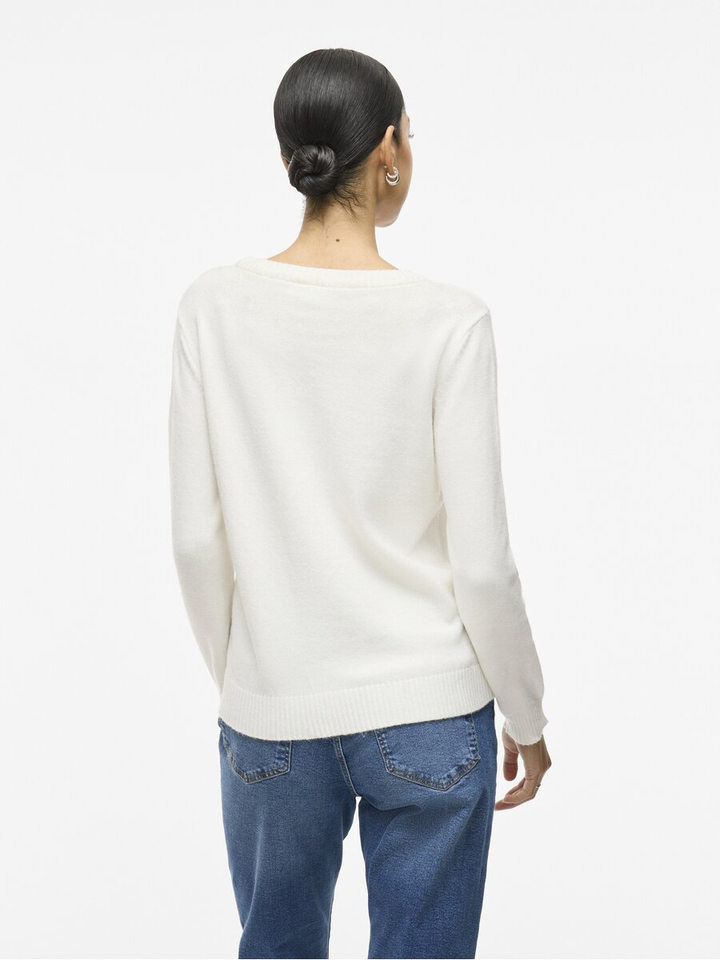 Witte trui met ronde hals Viril Vila