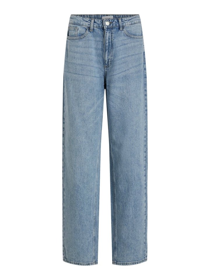 Blauwe straight jeans Vila