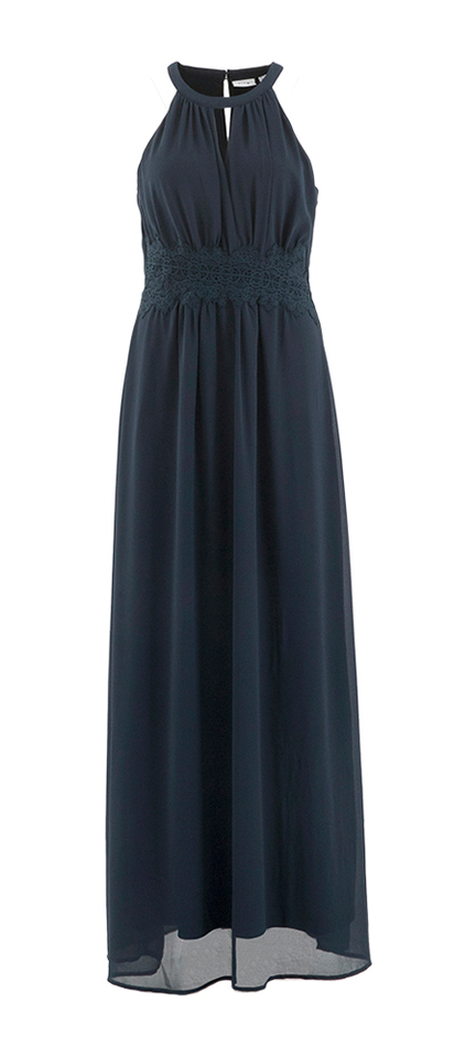 Donkerblauwe jurk met halternek Vimilina Vila