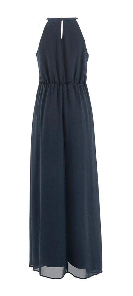 Donkerblauwe jurk met halternek Vimilina Vila