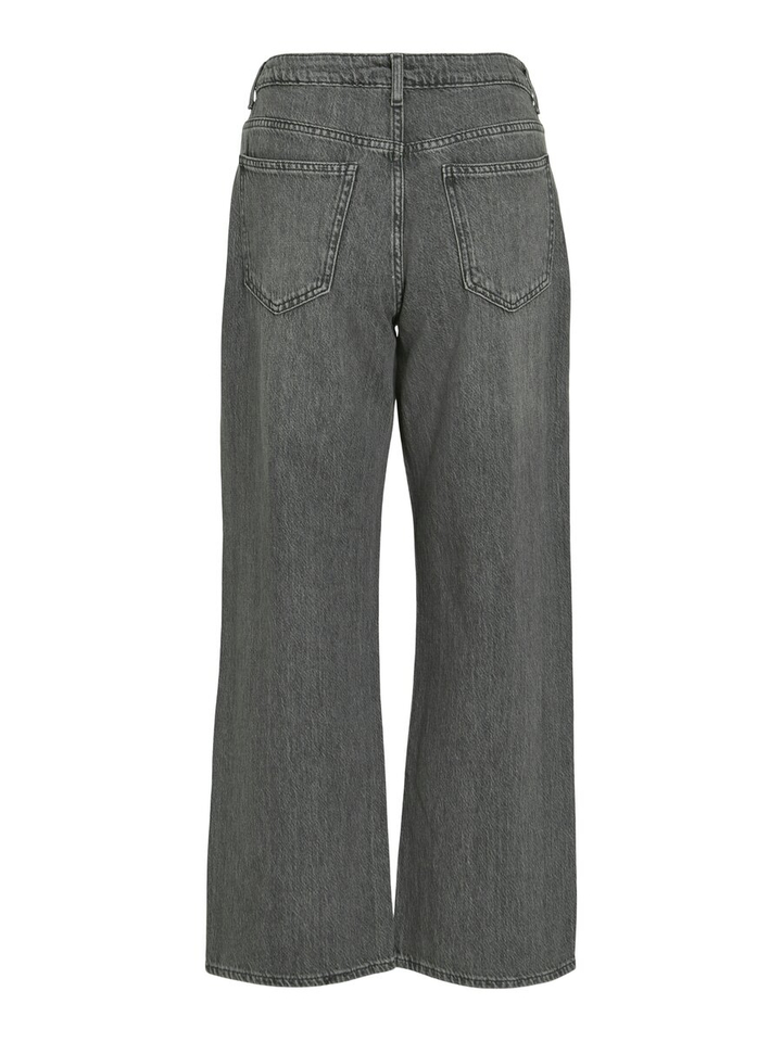 Grijze wide fit jeans met regulat waist Vipalma Vila