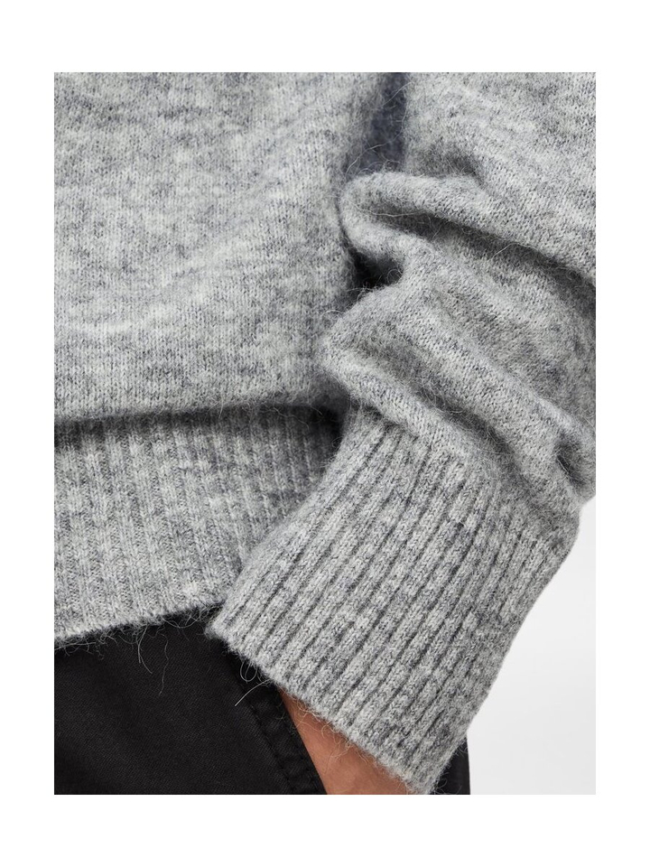 Grijze wollen trui Selected