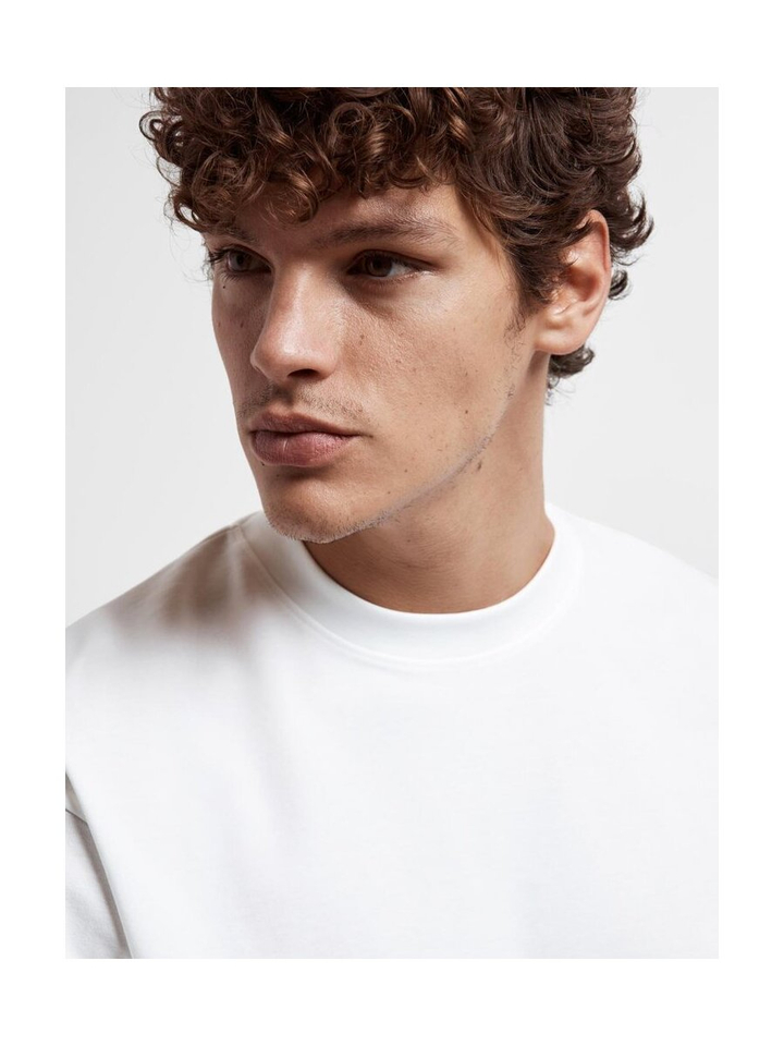 Witte effen t-shirt Selected