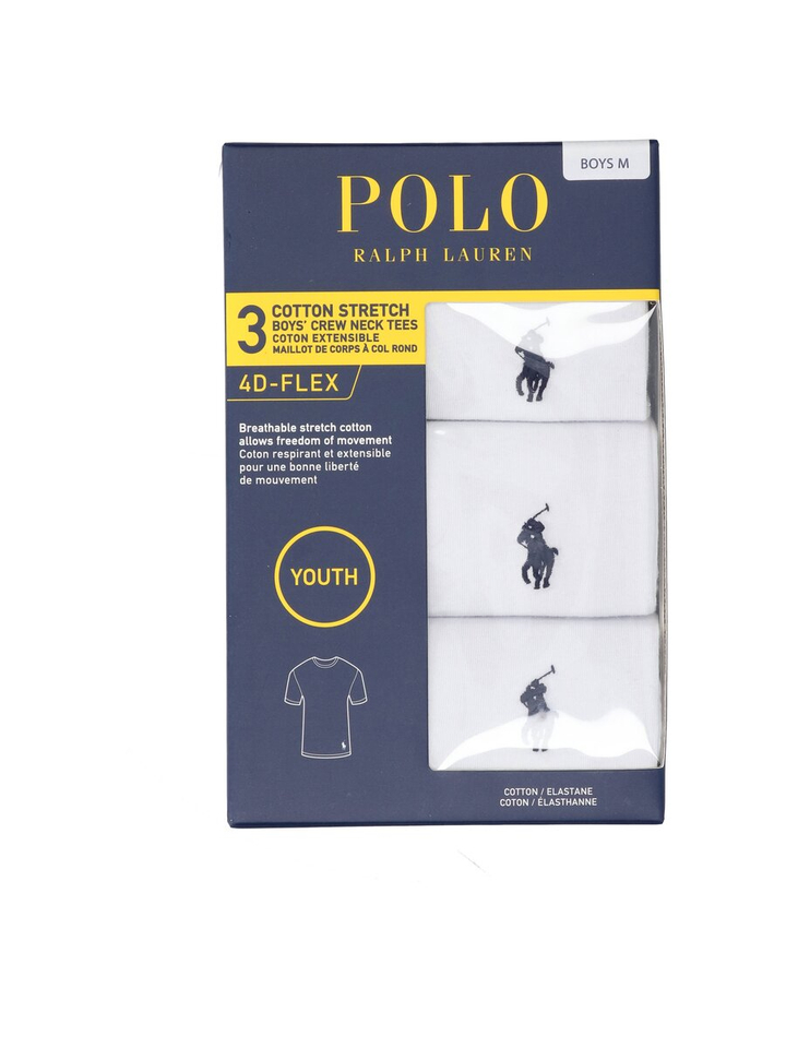 Witte t-shirts 3-pack Ralph Lauren 