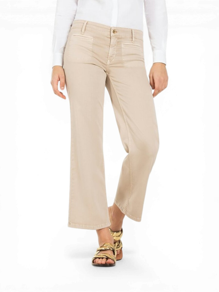 Beige cropped broek Tess Croped Cambio