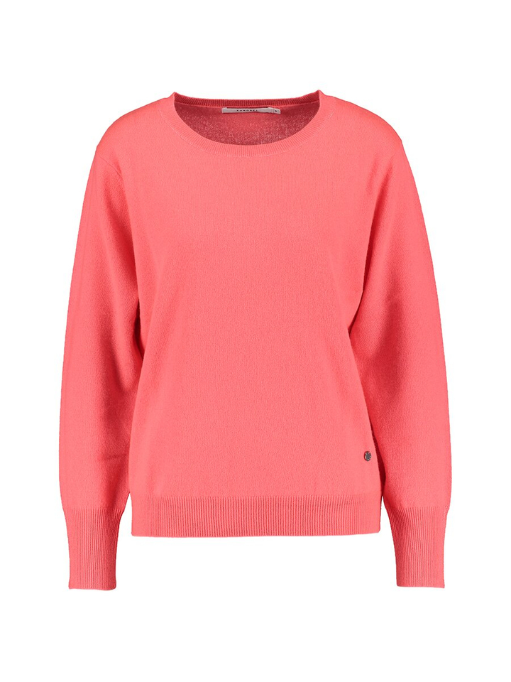Koraal kleurige trui in cashmere Kumikko Xandres