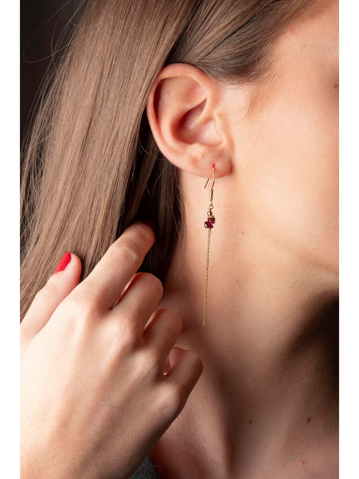 Asymmetrische oorbellen creool GBU Murielle Perrotti