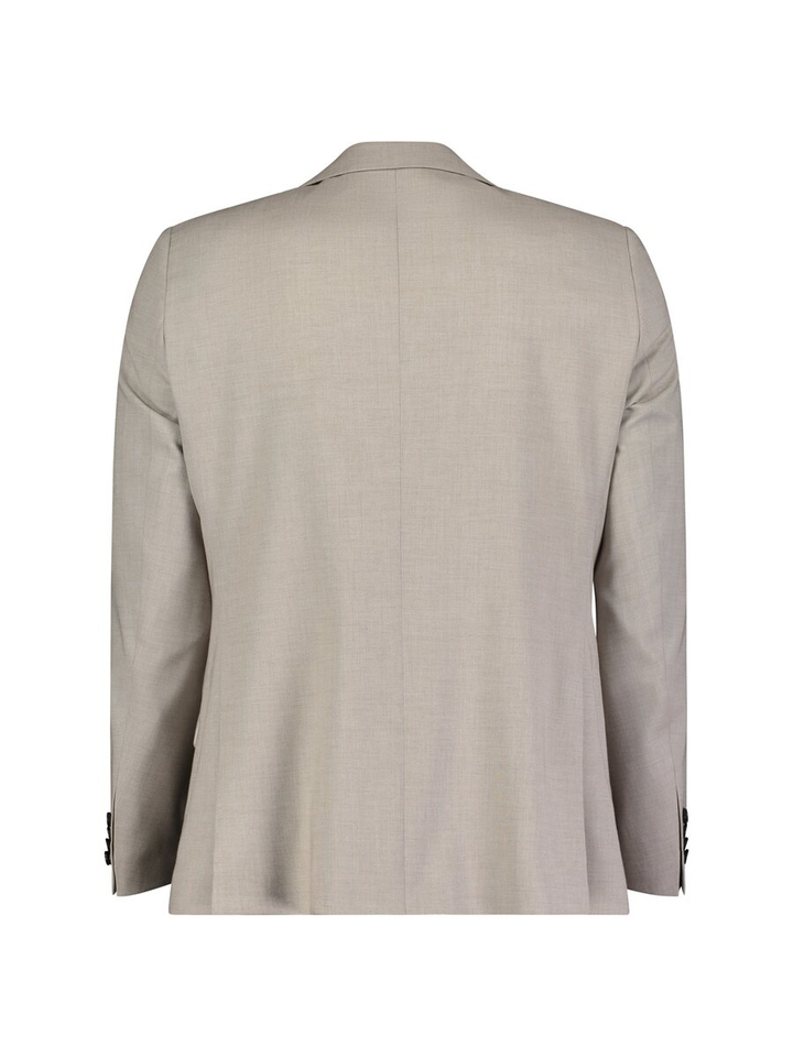 Beige blazer met donkerbruine knoopsluiting Sakkos Roy Robson